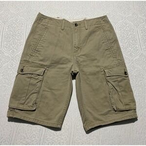 Levis 12463 Mens Cargo Shorts Khaki Tan Cotton White Tab W 29 PC9-12463-0022